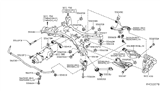 Diagram for 2015 Nissan Murano Control Arm - 551B0-5AA0A