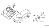 Diagram for 2019 Nissan Murano Antenna - 28212-9UE0A