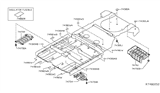 Diagram for Nissan Murano Exhaust Heat Shield - 74754-5AA1A
