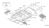 Diagram for 2015 Nissan Murano Exhaust Heat Shield - 74754-5AA2A