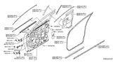 Diagram for Nissan Murano Door Moldings - 80820-5BC0A