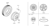 Diagram for 2017 Nissan Murano Spare Wheel - 40300-5AA4B