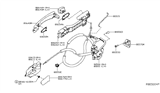 Diagram for 2017 Nissan Rogue Door Handle - 80640-4BA0B