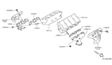 Diagram for 2015 Nissan Murano Exhaust Heat Shield - 16590-5AG0A