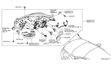 Diagram for 2017 Nissan Armada Headlight Bulb - 26272-8991A