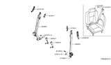 Diagram for 2018 Nissan Murano Seat Belt - 86843-5BA8A