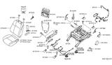 Diagram for 2018 Nissan Murano Seat Cushion - 87311-5AA4A