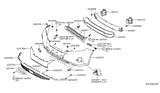 Diagram for 2016 Nissan Murano Grille - 62259-5AA1A