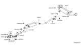 Diagram for 2017 Nissan Murano Exhaust Pipe - 20020-5AA2A