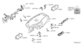 Diagram for 2018 Nissan Murano Air Bag Control Module - 98515-9UF8A