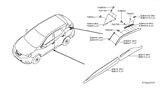 Diagram for 2018 Nissan Murano Door Moldings - 80871-9UA0A