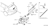 Diagram for 2018 Nissan Murano Wiper Arm - 28780-5AA0A