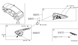 Diagram for 2020 Nissan Murano Back Up Light - 26545-9UF0B