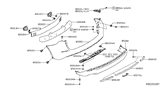 Diagram for 2017 Nissan Murano Bumper - 85022-5AA0H