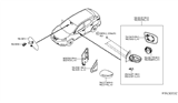 Diagram for 2018 Nissan Murano Side Marker Light - 26160-9TB0C