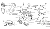 Diagram for Nissan Pathfinder Seat Switch - 87063-JM01A