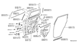 Diagram for 2021 Nissan Murano Weather Strip - 82821-5BC0C