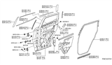 Diagram for 2020 Nissan Murano Weather Strip - 82821-5BC0C