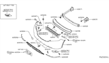 Diagram for 2018 Nissan Murano Grille - 62259-5AA0A