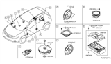 Diagram for 2019 Nissan Altima Car Speakers - 28152-6CA0A