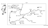 Diagram for Nissan Murano Power Steering Hose - 49710-5AE0A