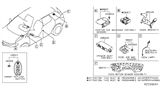 Diagram for Nissan Murano Air Bag Control Module - 98820-5AA9A