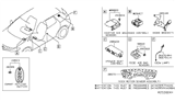 Diagram for 2016 Nissan Murano Air Bag Sensor - 98820-5AA9A