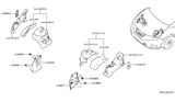 Diagram for 2020 Nissan Murano Wheelhouse - 64838-5AA0B