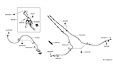 Diagram for 2018 Nissan Murano Parking Brake Cable - 36531-5AA0A