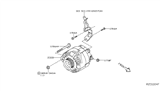 Diagram for 2018 Nissan Murano Alternator - 23100-9UA3B