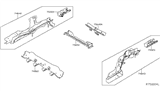 Diagram for 2015 Nissan Murano Rear Crossmember - G5650-5AAMA