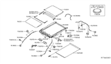 Diagram for 2019 Nissan Murano Sunroof - 91604-5AA1A