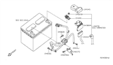 Diagram for Nissan Altima Battery Cable - 24080-JA00A