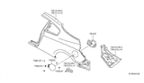 Diagram for 2012 Nissan Altima Fender - 78101-JB130