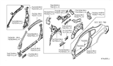 Diagram for 2007 Nissan Altima Wheelhouse - 76750-JB130