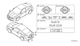 Diagram for 2013 Nissan Altima Emblem - 84895-JB100