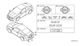 Diagram for 2007 Nissan Altima Emblem - 84895-JB100