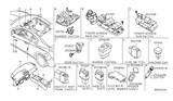 Diagram for 2008 Nissan Altima Power Window Switch - 25401-ZN60A