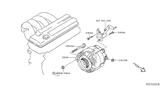 Diagram for 2018 Nissan Altima Alternator - 23100-JA11B