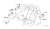 Diagram for 2008 Nissan Altima Seat Belt - 88842-JB18C