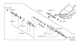 Diagram for 2008 Nissan Altima CV Boot - 39741-JA10A