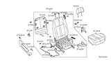 Diagram for 2009 Nissan Altima Seat Cushion - 87300-JB13B