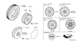 Diagram for 2007 Nissan Altima Spare Wheel - 40300-JA007