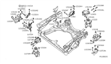 Diagram for 2013 Nissan Altima Engine Mount - 11220-JA10A