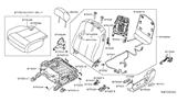 Diagram for 2007 Nissan Altima Seat Cushion - 87361-JB01B