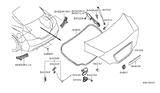 Diagram for Nissan Altima Lift Support - 84430-JB100