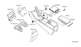 Diagram for 2013 Nissan Altima Center Console Base - 96911-9HA7C