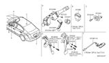 Diagram for 2008 Nissan Altima Ignition Switch - 25150-JA00A