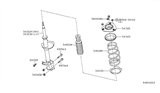 Diagram for Nissan Coil Spring Insulator - 54320-JA00A