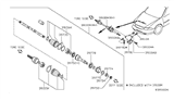 Diagram for 2013 Nissan Altima Axle Shaft - 39100-JA01A